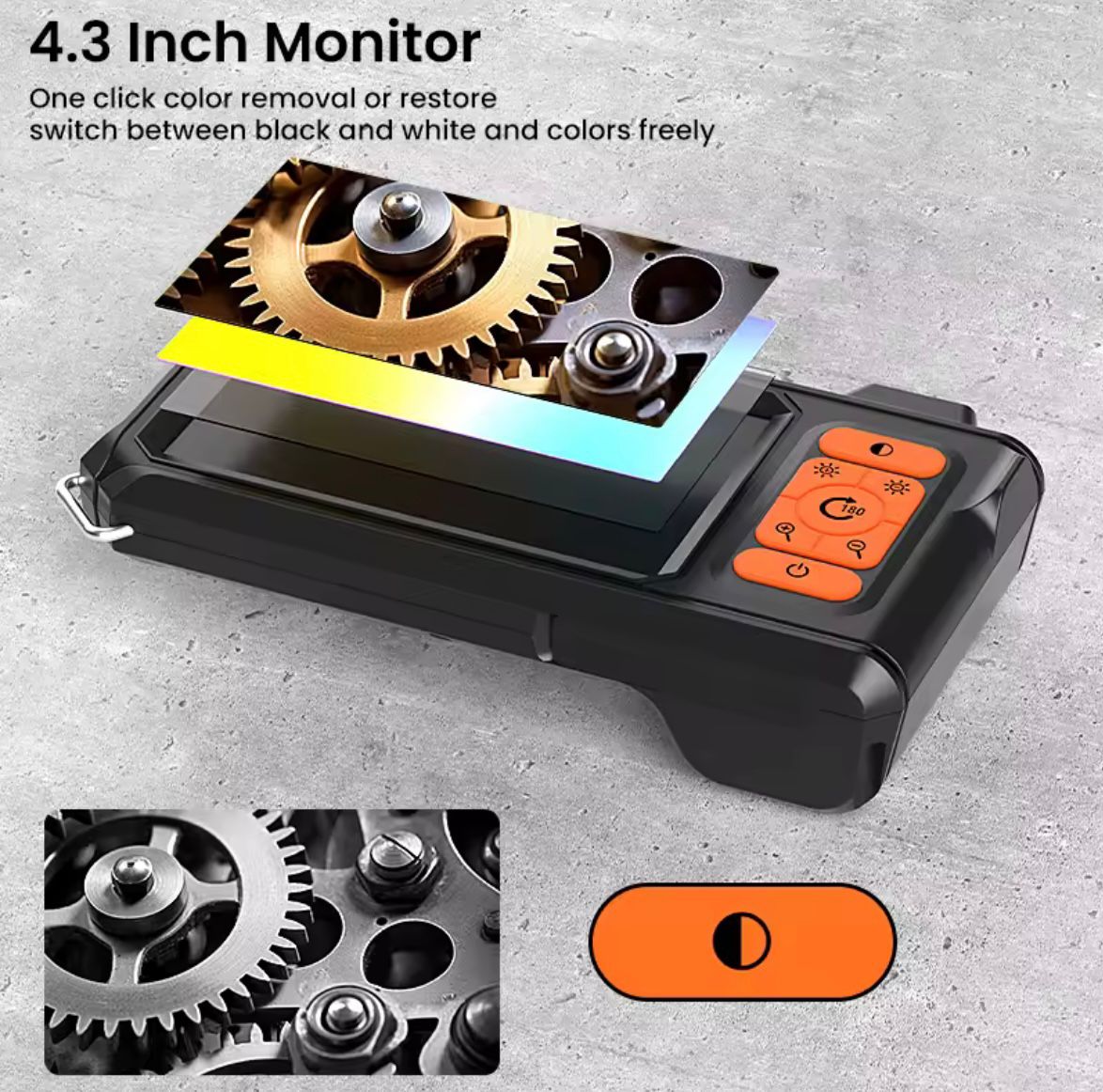 Cámara Endoscópica T31A 30 Metros 1080P IP67 Pantalla 4.3