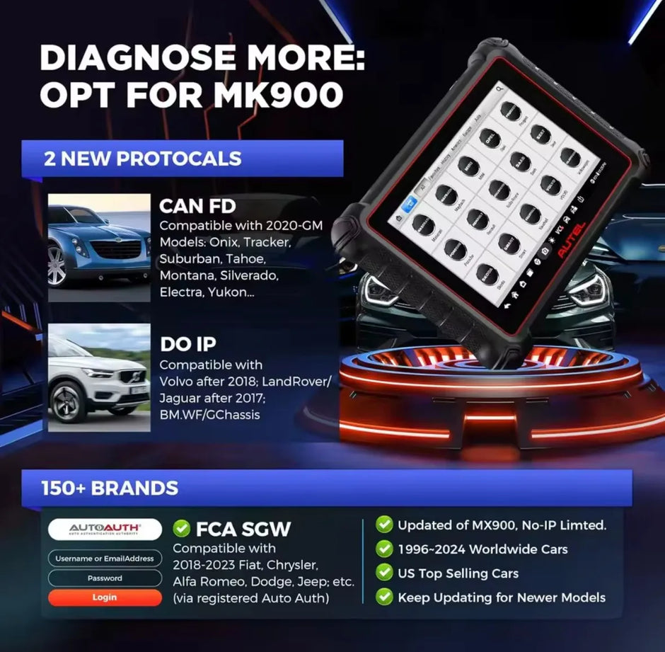 Escáner Autel Mk900 Can Fd Doip Bidireccional/ +40 Servicios