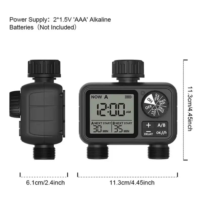 Temporizador De Rocio De Agua Inteligente / Sistema De Riego Negro thor insumos