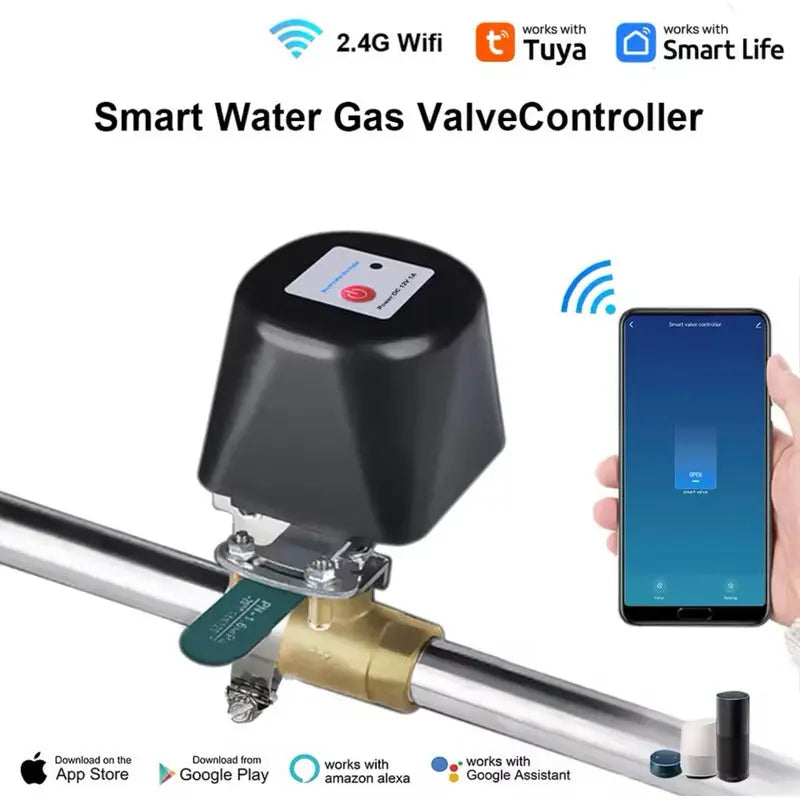 Válvula De Gas Inteligente Con Cierre Automático/wifi/alexa - thor insumos