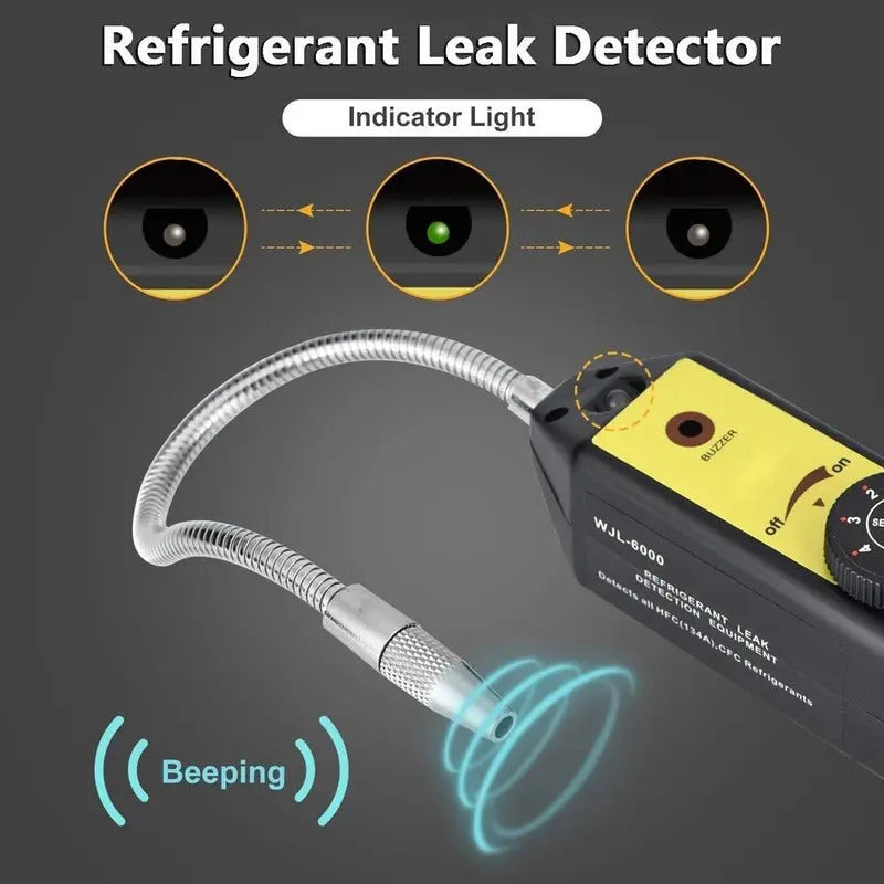 Detector Fuga Gases Refrigerantes Halogeno Freon Amarillo thor insumos