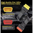 Cable Extensión Alargador Obd2 16 Pines/escaner - thor insumos