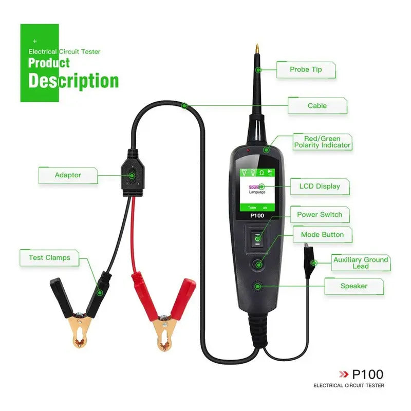 Probador De Circuito Eléctrico Automotriz, Punta Lógica thor insumos