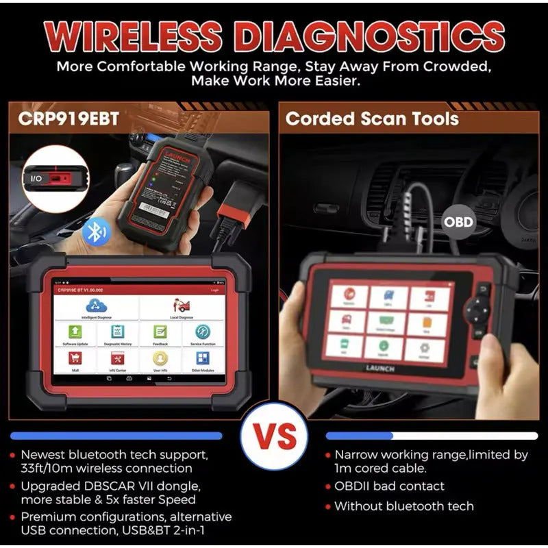 Launch Crp919e Bt Escáner Multimarca 2 Años De Actualización thor insumos