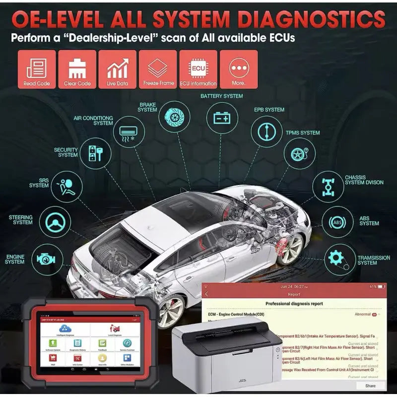 Launch Crp919e Bt Escáner Multimarca 2 Años De Actualización thor insumos