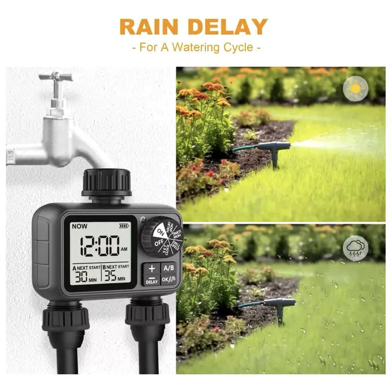 Temporizador De Rocio De Agua Inteligente / Sistema De Riego Negro thor insumos