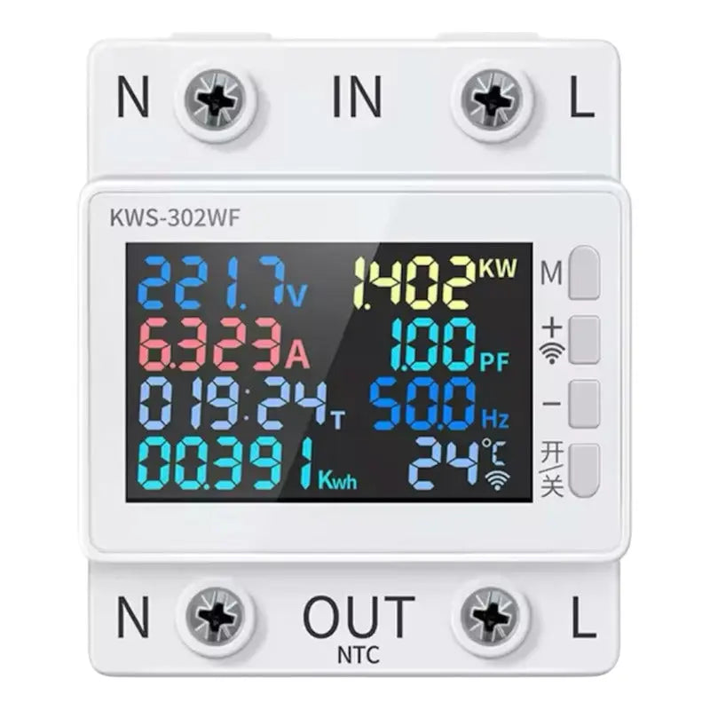 Medidor De Potencia Digital/ Voltímetro Multifunción thor insumos