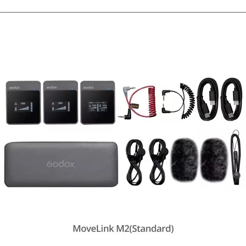 Micrófono Inalámbrico De Solapa Godox Movelink M2 Negro - thor insumos