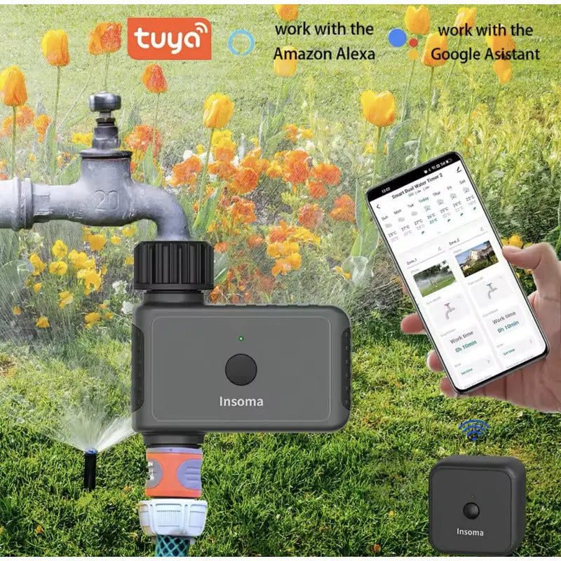 Temporizador De Rocio De Agua Inteligente/ Sistema De Riego Gris Oscuro thor insumos