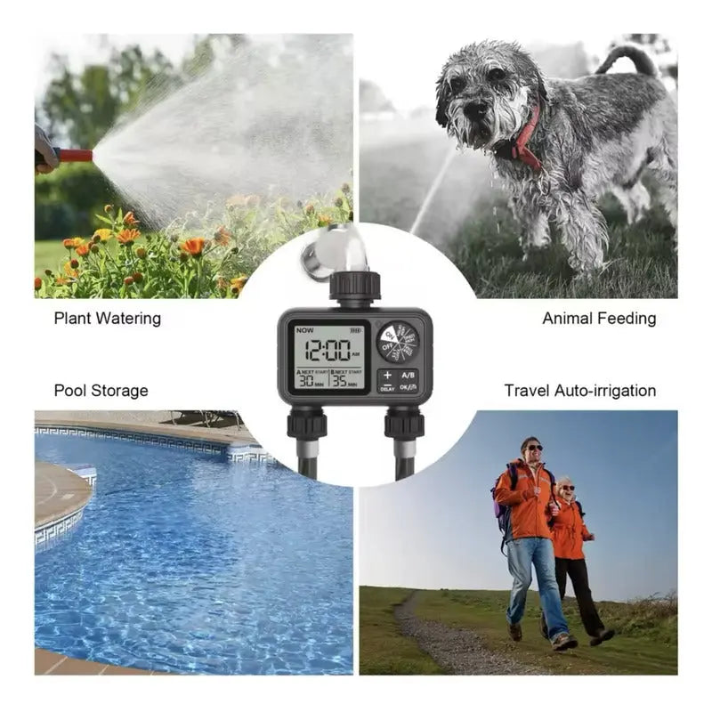 Temporizador De Rocio De Agua Inteligente / Sistema De Riego Negro thor insumos