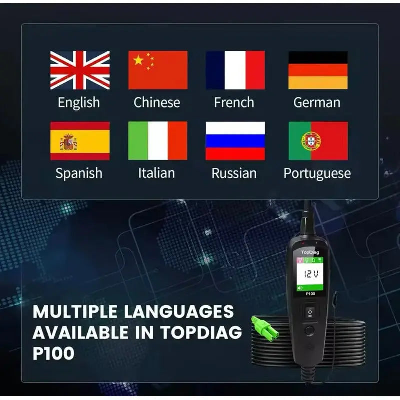 Probador De Circuito Eléctrico Automotriz, Punta Lógica 10m - thor insumos