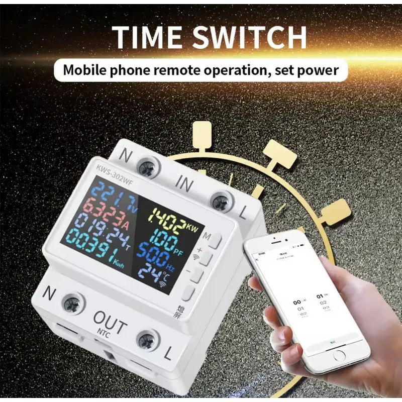 Medidor De Potencia Digital/ Voltímetro Multifunción thor insumos