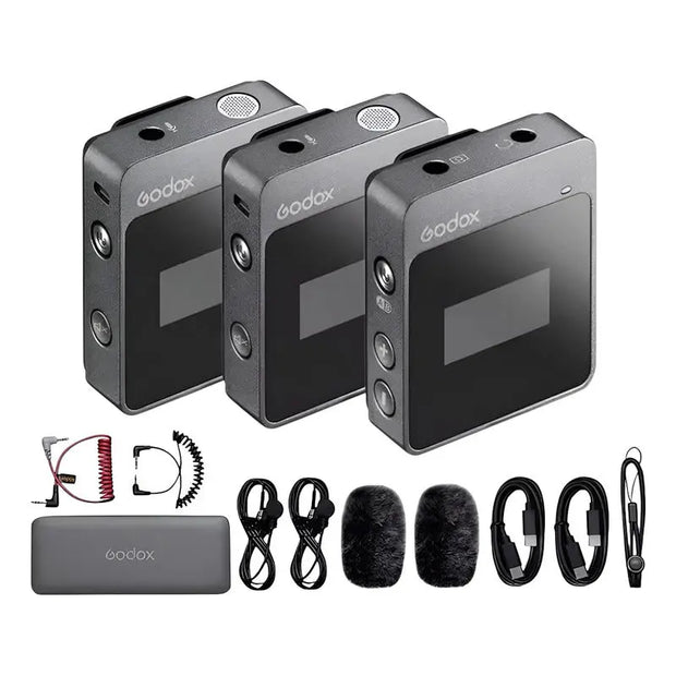 Micrófono Inalámbrico De Solapa Godox Movelink M2 Negro - thor insumos