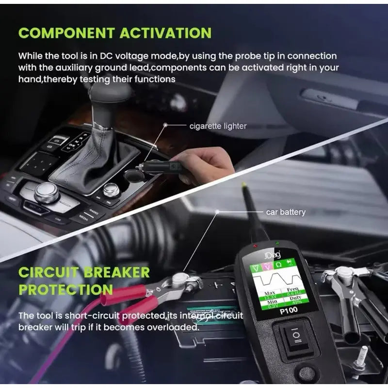 Probador De Circuito Eléctrico Automotriz, Punta Lógica 10m - thor insumos