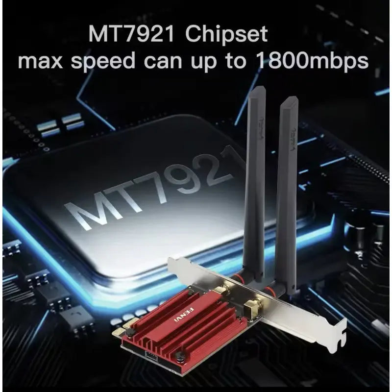 Antena, Adaptador Wifi, 1800mbps, Bluetooth 5,2, Banda Dual thor insumos