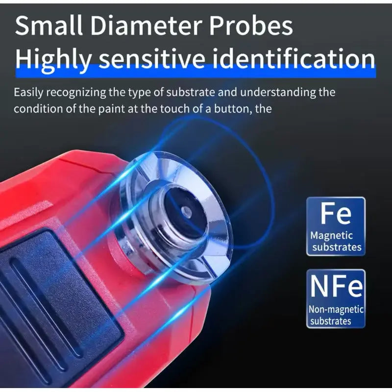 Medidor De Espesor /  Recubrimiento De Pintura Habotest Rojo thor insumos