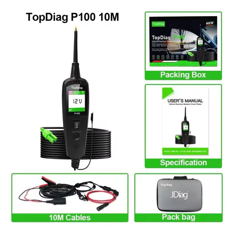 Probador De Circuito Eléctrico Automotriz, Punta Lógica 10m - thor insumos