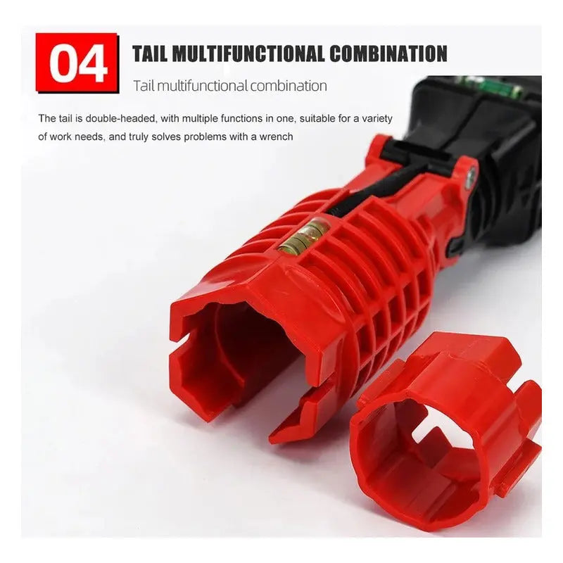 Herramienta Gasfitería Multifunción 18 En 1, Llave  Rojo - thor insumos