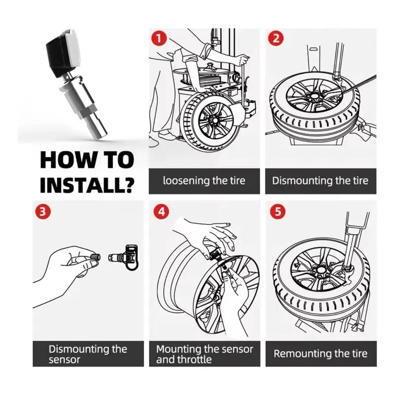 Sensores Tpms Universal Para Auto, Thinkcar S3/ 4 Unidades - thor insumos