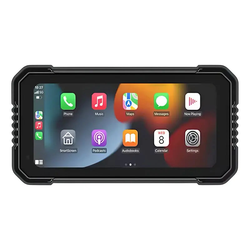 Pantalla Carplay Para Moto A Prueba De Agua/iPhone/android Negro thor insumos
