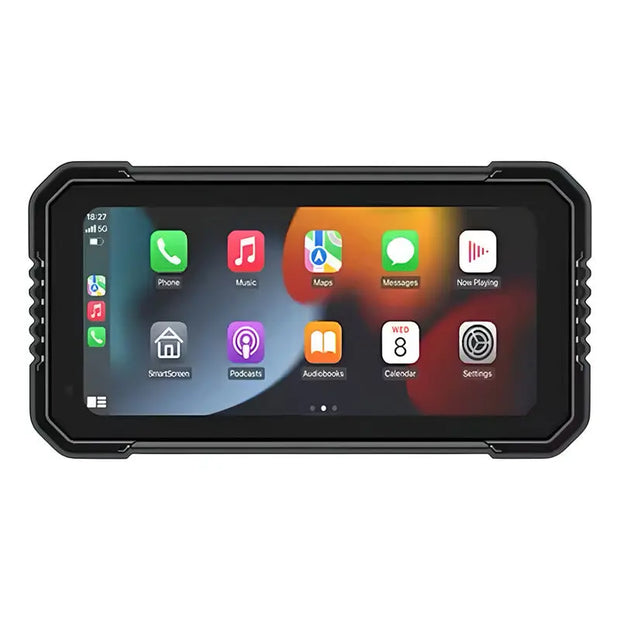 Pantalla Carplay Para Moto A Prueba De Agua/iPhone/android Negro thor insumos