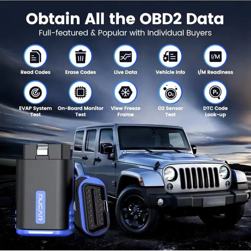 Escáner Automotriz Mucar Obd2 / 15 Funciones De Servicio thor insumos