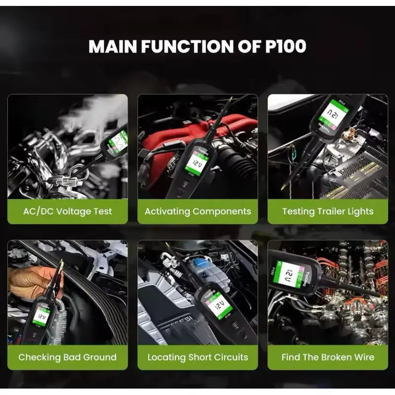 Probador De Circuito Eléctrico Automotriz, Punta Lógica 10m - thor insumos