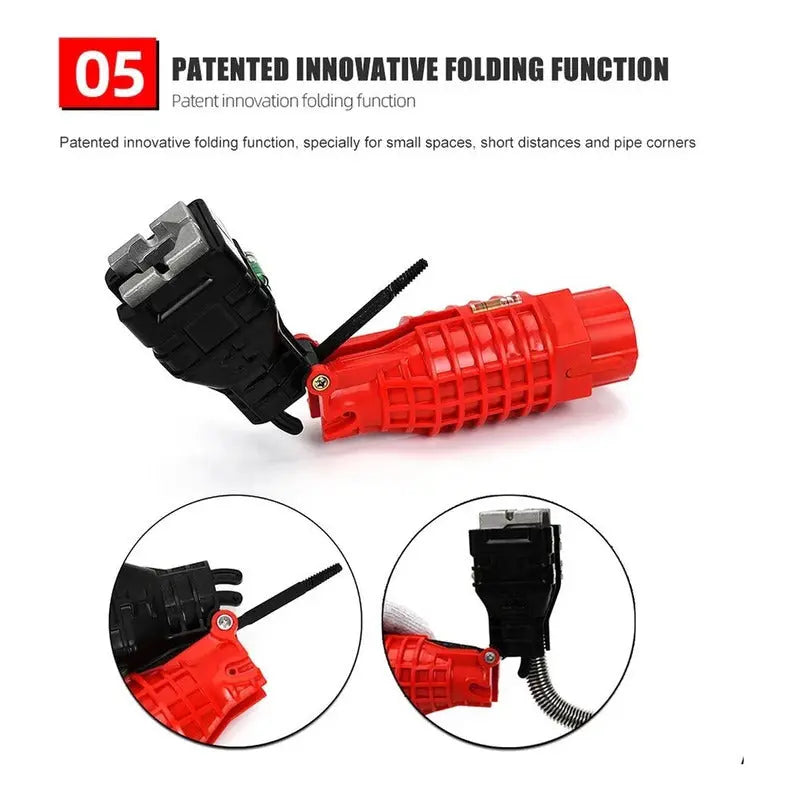 Herramienta Gasfitería Multifunción 18 En 1, Llave  Rojo - thor insumos