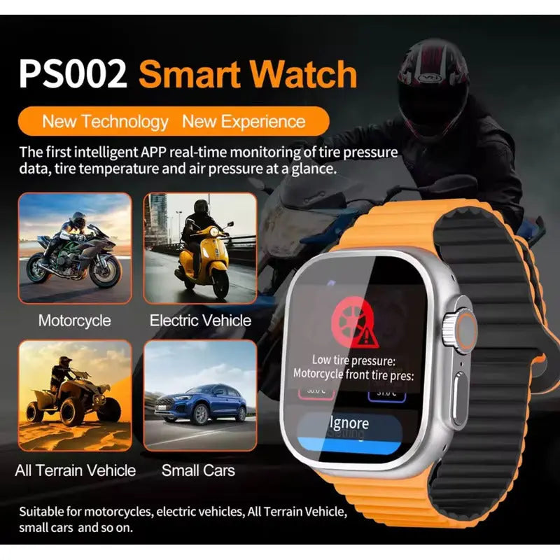 Jdiag Reloj Inteligente Monitoreo Sensor Presión Neumatico Plateado Naranja - thor insumos