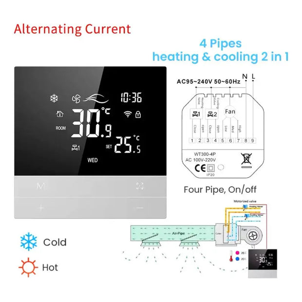 Termostato Digital Inteligente/aire Acondicionado/wifi/alexa - thor insumos