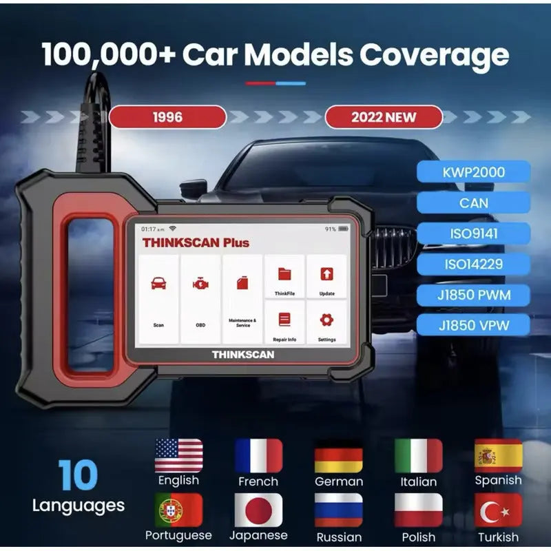 Escaner Multimarca Thinkscan Plus S4 (abs/srs/ecm/tcm/ Bcm) - thor insumos