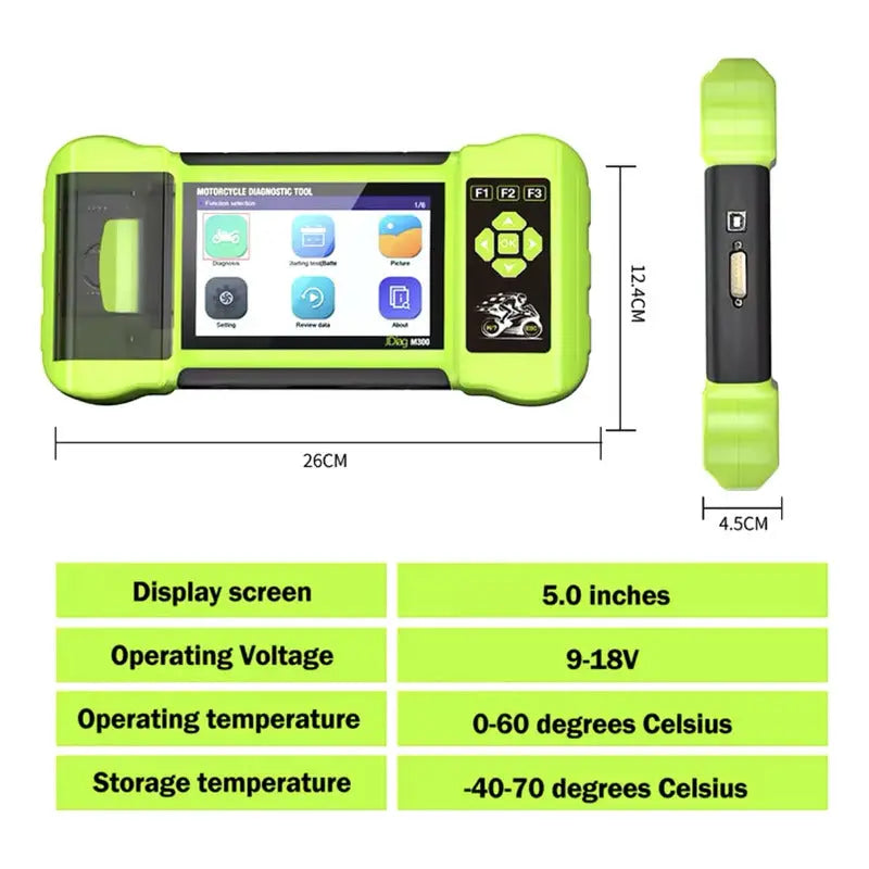 Escaner De Moto Multimarca  Jdiag M300 Version Full Cables thor insumos