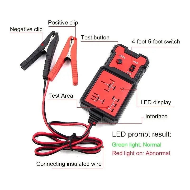 Probador De Relé De Auto 12v Herramienta De Prueba De Relé thor insumos