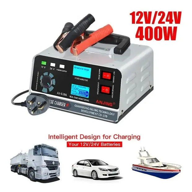 Cargador De Baterías Autos 12v, 24v Reparación De Pulso thor insumos