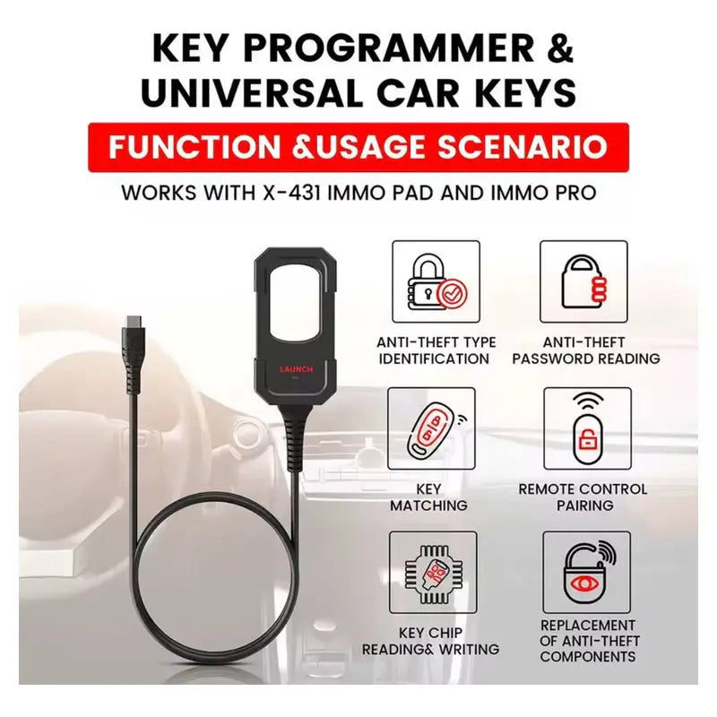 Programador De Llaves Para  Launch X431/ Set Con Llaves/ Imm - thor insumos
