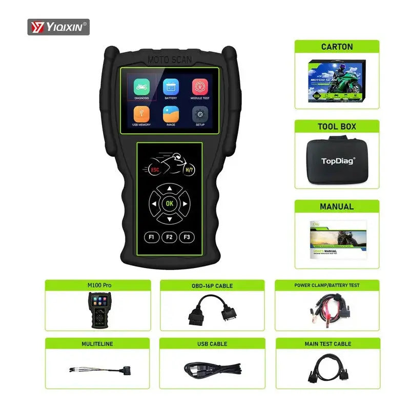 Escáner De Motos Jdiag M100 Pro Multimarca thor insumos