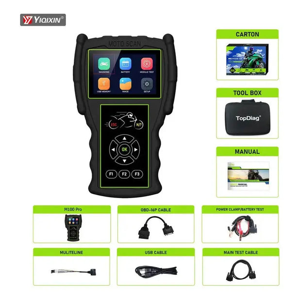 Escáner De Motos Jdiag M100 Pro Multimarca thor insumos