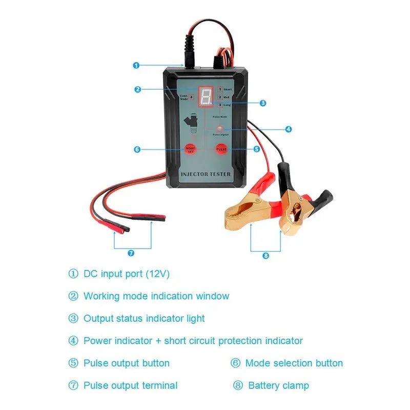 Kit Probador Y Limpiador De Inyectores A Bencina 4 Pulse thor insumos