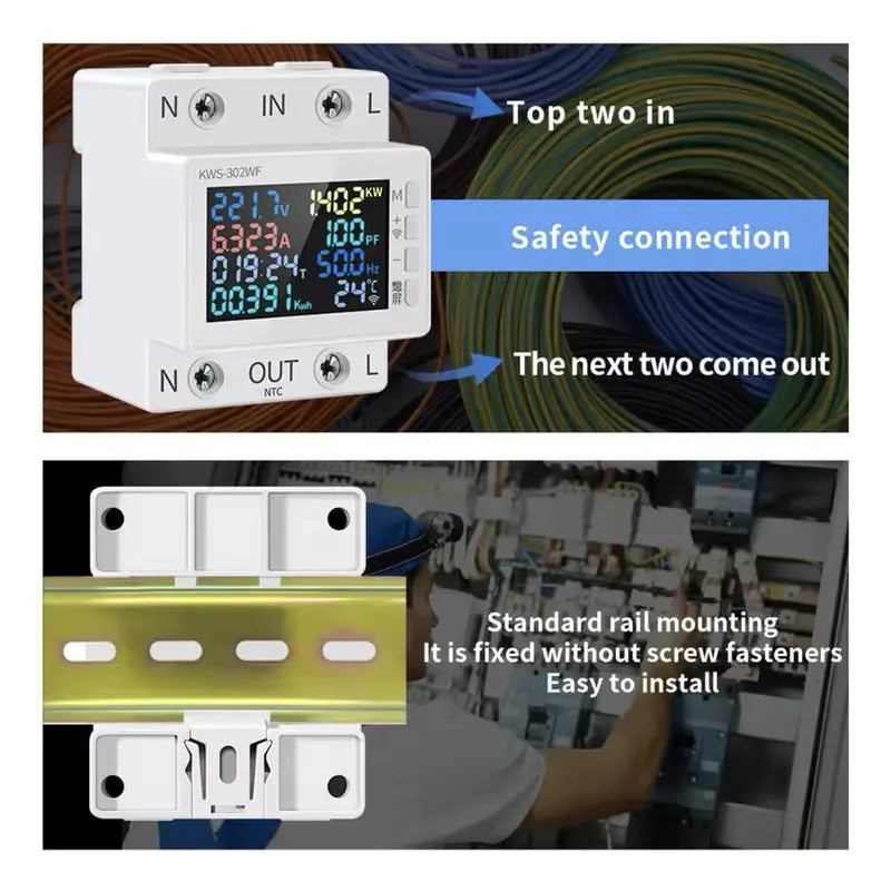 Medidor De Potencia Digital/ Voltímetro Multifunción thor insumos