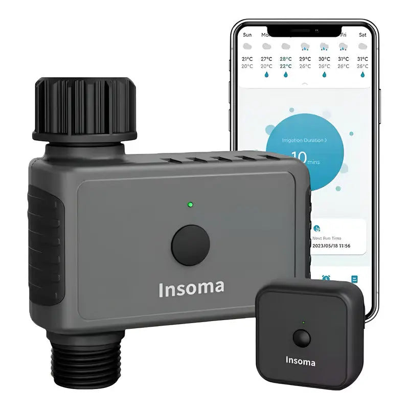 Temporizador De Rocio De Agua Inteligente/ Sistema De Riego Gris Oscuro thor insumos