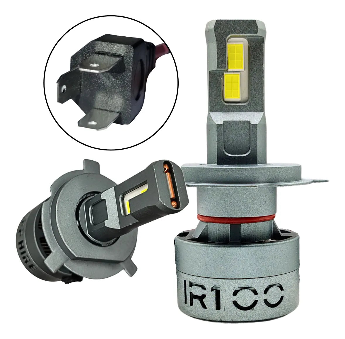 Kit Ampolletas Turbo Led Black Sapphire Ir100 Dakar 75w