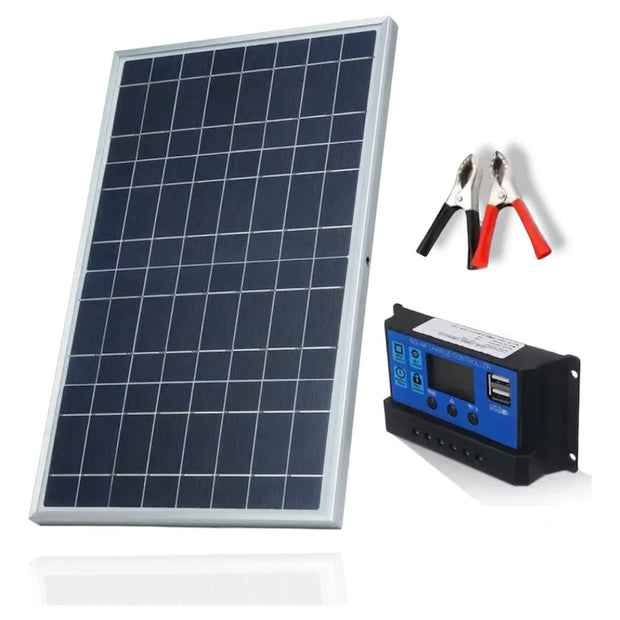Kit Panel Solar 12v Policristalino Usb Portátil +controlador