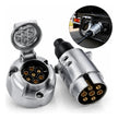 Set Enchufe Macho Hembra 7 Pines Remolque Trailer Arrastre