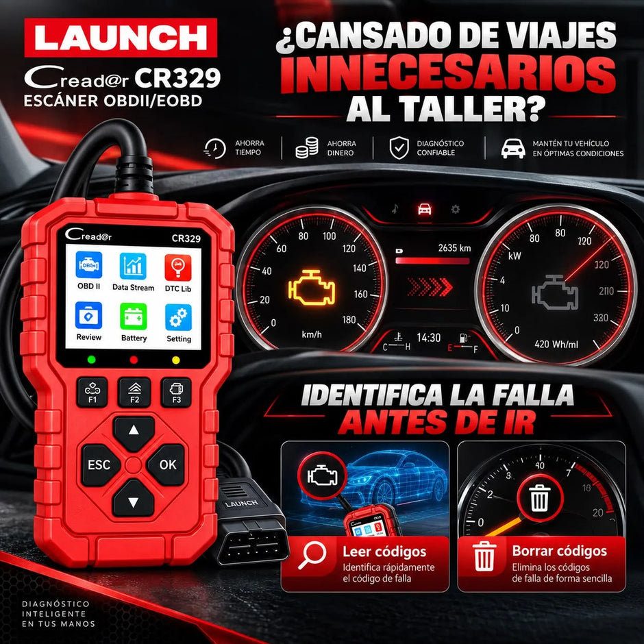 Escáner Obd2 Launch Creader 329/ Ultimo Modelo/ Automotriz