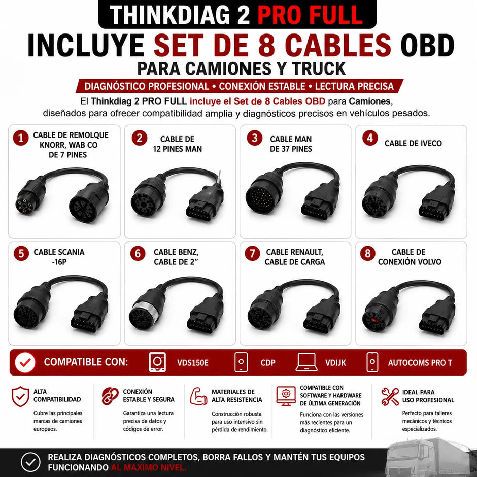 Escáner Thinkdiag 2 Pro Full 12v-24v + Tablet + Regalo X431