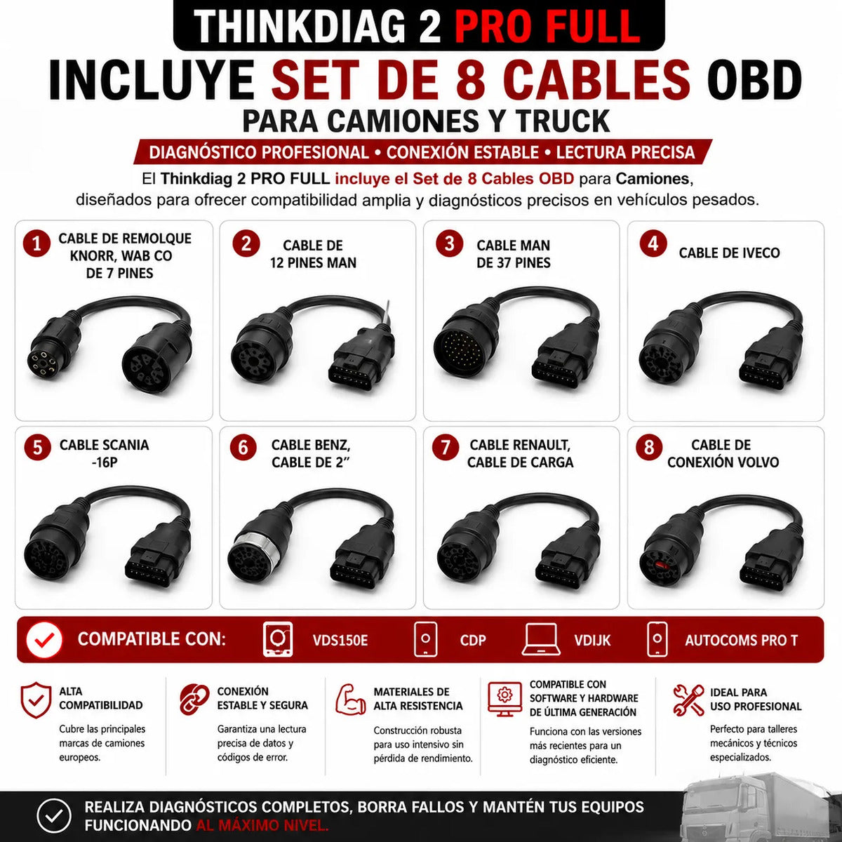 Escáner Thinkdiag 2 Pro Full 12v-24v + Tablet + Regalo X431