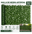Malla Hiedra Artificial Verde 3x1m Cerco Decorativo Uv
