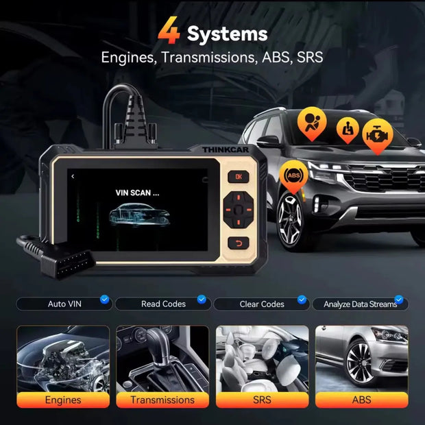 Escáner Automotriz Thinkcar Thinkscan 662 Obd2 Profesional