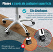 Pack 5 Ruedas Silicona Para Silla Oficina Gamer 11x22mm
