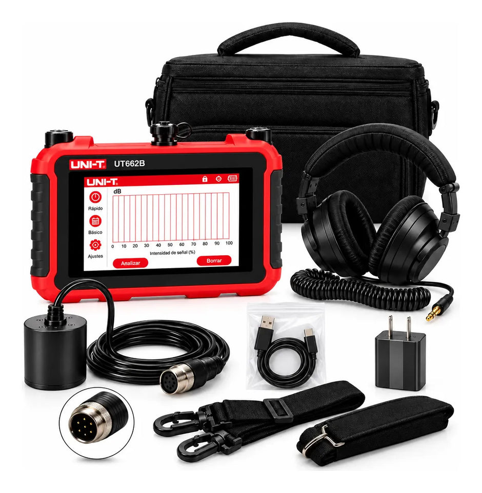 Geofono Digital Detector De Fuga De Agua 100cm Uni-t Ut662b